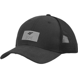 4F Καπέλο Jockey με Δίχτυ Snapback Υφασμάτινο Μαύρο 4FWSS24ACABM276-20S