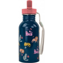 Yoko Design Wild Animals Παιδικό Παγούρι Θερμός Ανοξείδωτο BPA Free Πετρόλ 500ml