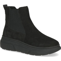 Caprice Γυναικεία Μποτάκια Chelsea Πλατφόρμα Suede Μαύρα 9-25414-43-008