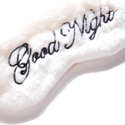 Good Night White Μάσκα Ύπνου Πολυεστερική Λευκή Μαύρη