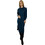 Funky Buddha Midi Καθημερινό Φόρεμα Πλεκτό Πετρόλ FBL010-103-13