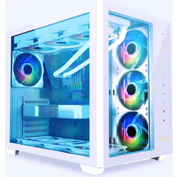 Armaggeddon Tessaraxx Core 12 Air White Gaming Midi Tower Κουτί Υπολογιστή RGB με Πλαϊνό Παράθυρο