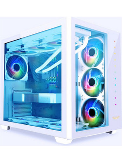 Armaggeddon Tessaraxx Core 12 Air White Gaming Midi Tower Κουτί Υπολογιστή RGB με Πλαϊνό Παράθυρο