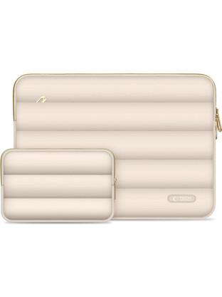 Tech-Protect Puffy Θήκη Laptop 14" Sand + Accessory Bag