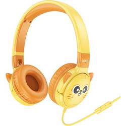Hoco W61 Ενσύρματα Παιδικά Ακουστικά On Ear Πορτοκαλί