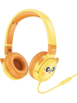 Hoco W61 Ενσύρματα Παιδικά Ακουστικά On Ear Πορτοκαλί