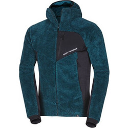 Northfinder Ανδρική Ζακέτα Fleece με Κουκούλα και Φερμουάρ Πετρόλ MI-3842OR-630