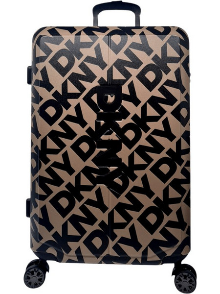 DKNY Step & Repeat DH818SR4 Βαλίτσα Μεσαία 68x44x29cm με 4 Ρόδες Καφέ