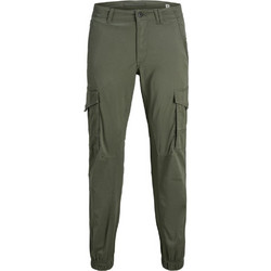 Jack & Jones Ανδρικό Παντελόνι Cargo Joggers Κανονική Εφαρμογή Χακί 12139912