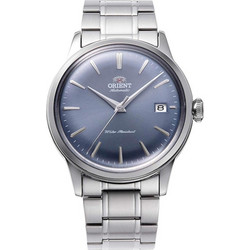 Orient Bambino Ανδρικό Ρολόι Αυτόματο με Ασημί Μεταλλικό Μπρασελέ RA-AC0M10L