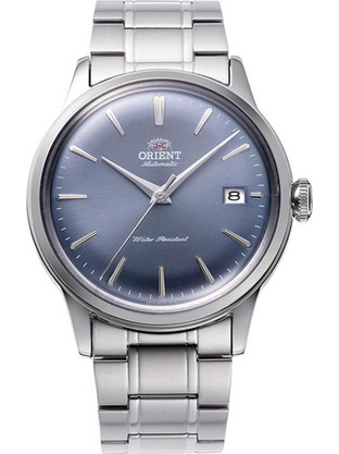Orient Bambino Ανδρικό Ρολόι Αυτόματο με Ασημί Μεταλλικό Μπρασελέ RA-AC0M10L