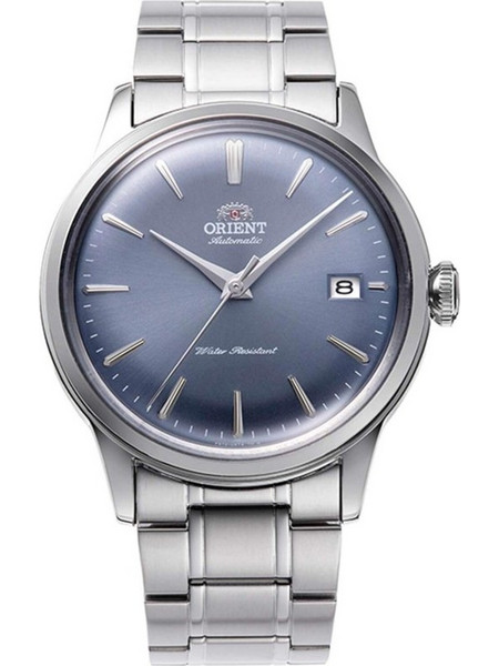 Orient Bambino Ανδρικό Ρολόι Αυτόματο με Ασημί Μεταλλικό Μπρασελέ RA-AC0M10L