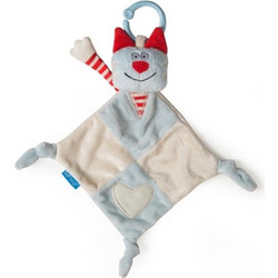 Taf Toys Πανάκι Παρηγοριάς Γατούλα Γαλάζιο Κόκκινο 11715