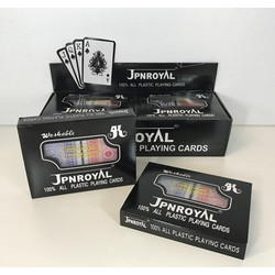 Jpnroyal Σετ Τράπουλες Πλαστικές 2τμχ Κόκκινη Μπλε