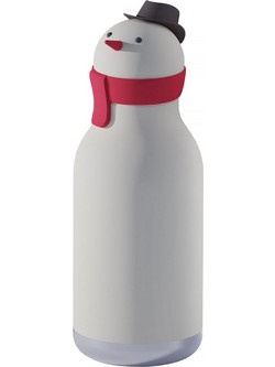 Asobu Bestie Snowman Παιδικό Παγούρι Θερμός Ανοξείδωτο BPA Free Λευκό 460ml