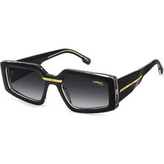 Carrera CA12/S 7C5/90 Ανδρικά Γυαλιά Ηλίου Πολυγωνικά Κοκάλινα Μαύρα με Μαύρο Degradee Φακό