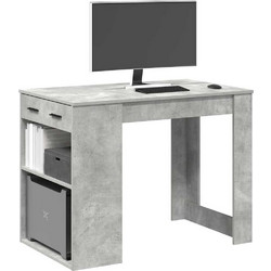 vidaXL Γραφείο Ξύλινο με Βιβλιοθήκη 102x62x77.5cm 858689