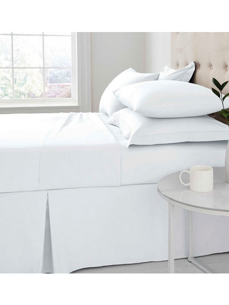 Aethir. Σεντόνι King Size Βαμβακερό 280x280 Iphigenia Ivory White 2140.3
