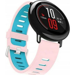 Beline Double Colour Λουράκι Σιλικόνης Pink / Blue (Universal 20mm)