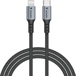 Verbatim Sync & Charge Braided USB-C to Lightning Cable 1.2m Black 31844