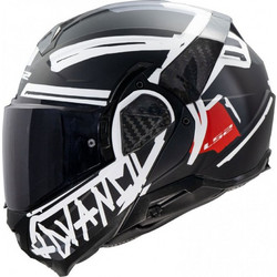 LS2 FF910 Advant II Tape Matt Black Κράνος Μηχανής Flip-Up 1750gr
