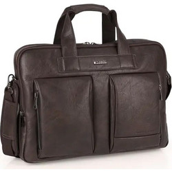 Gabol Business Command 413820 Τσάντα Laptop Ώμου 15.6" Brown
