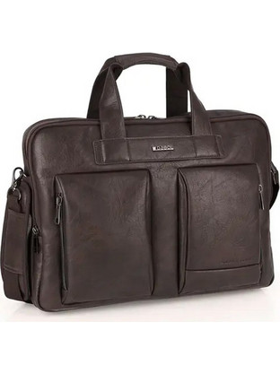 Gabol Business Command 413820 Τσάντα Laptop Ώμου 15.6" Brown