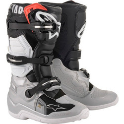 Alpinestars Tech 7S Black Silver White Gold