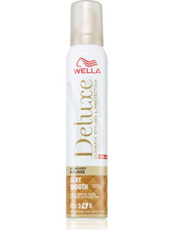 Wella Deluxe Silky Smooth Αφρός Μαλλιών για Μπούκλες Δυνατό Κράτημα 200ml