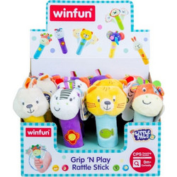 Winfun Ζωάκια Υφασμάτινη Κουδουνίστρα Πίεσης για Νεογέννητα