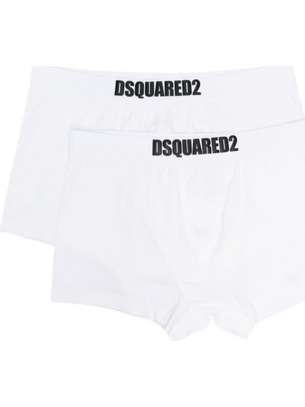 Dsquared2 Ανδρικά Μποξεράκια Σετ 2Pack Λευκά D9XC64530