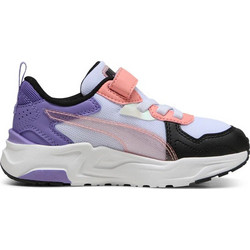 Puma Trinity Lite Παιδικά Sneakers Λευκά Μωβ Μαύρα 402266-02