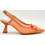 Hispanitas Γόβες Slingback Δερμάτινες με Λεπτό Ψηλό Τακούνι Κοραλί HV253957