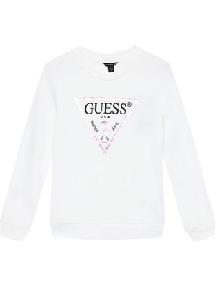 Guess Παιδικό T-Shirt Μακρυμάνικο Λευκό J74Q10KAUG0-G011
