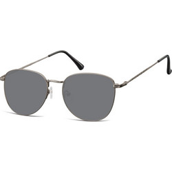 Sunoptic SS-924H Ανδρικά Γυαλιά Ηλίου Τετράγωνα Μεταλλικά Ασημί με Μαύρο Φακό