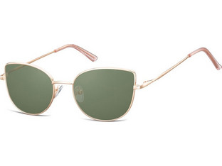 Sunoptic SG-L119F53 Ανδρικά Γυαλιά Ηλίου Πεταλούδα Μεταλλικά Χρυσά με Πράσινο Φακό