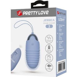 Pretty Love Jessica Δονητής Egg για Ζευγάρια με Τηλεχειριστήριο Μπλε