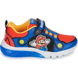 Geox Super Mario Παιδικά Sneakers Μπλε Κόκκινα J55LBF01454C0833