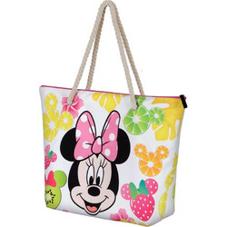 Karactermania Minnie Υφασμάτινη Τσάντα Θαλάσσης Ώμου Πολύχρωμη 52x37cm