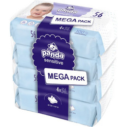 Bella Happy Panda Sensitive Μωρομάντηλα 4x56τμχ