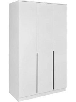 Matis Τρίφυλλη Ντουλάπα Ρούχων Dream 3K Λευκή 135x52.5x215cm 830509