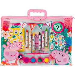 AS Company Peppa Pig Σετ Ζωγραφικής με Βαλιτσάκι 35.6x1.6x28cm 17τμχ 1023-68002