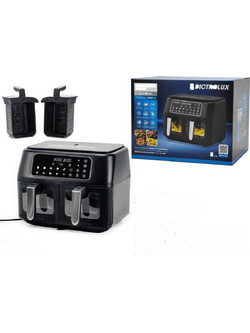 Dictro Lux 06512972 Air Fryer 8lt με Διπλό Κάδο