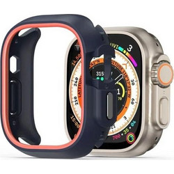 Dux Ducis Bamo Πλαστική Θήκη για Apple Watch Ultra 49mm Μαύρη Πορτοκαλί
