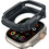 Spigen Rugged Armor Θήκη Σιλικόνης για Apple Watch Ultra 49mm Ανθρακί