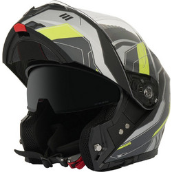 SPD 966 Black Fluo Κράνος Μηχανής Flip-Up 1600gr