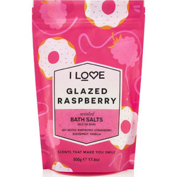 I Love Glazed Raspberry Άλατα Μπάνιου Κρύσταλλοι 500gr