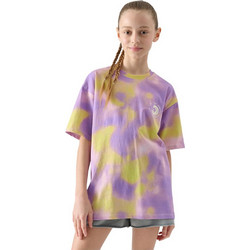 4F Παιδικό T-Shirt Κοντομάνικο Λιλά Κίτρινο 4FJWSS25TTSHF2253-52A