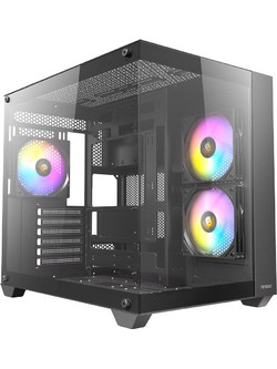 Antec CX800 Black Gaming Midi Tower Κουτί Υπολογιστή RGB με Πλαϊνό Παράθυρο