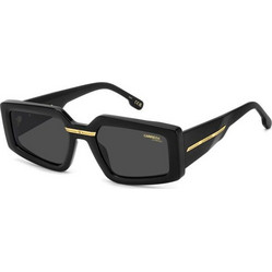 Carrera CA012S 2M2IR Γυναικεία Γυαλιά Ηλίου Πολυγωνικά Κοκάλινα Μαύρα με Μαύρο Φακό